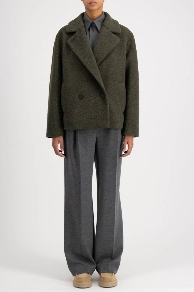 コート Harris Wharf London Boucle coat Funnel Collar Bouclé Coat by Harris Wharf London | Rent the