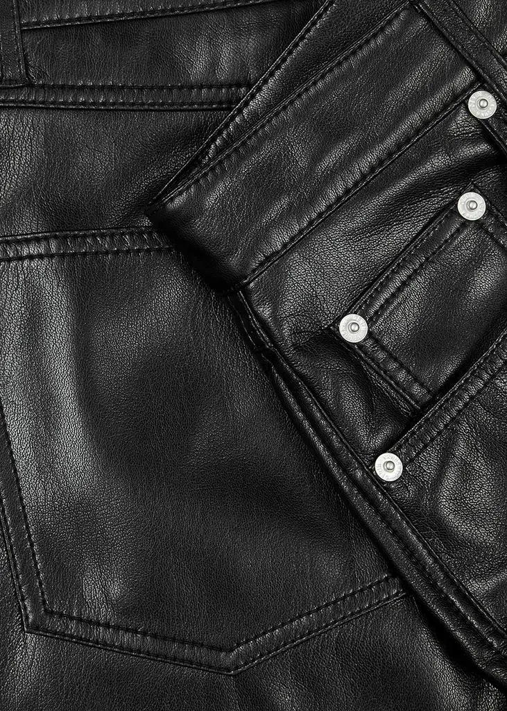 Nanushka Vinni black faux leather trousers 5