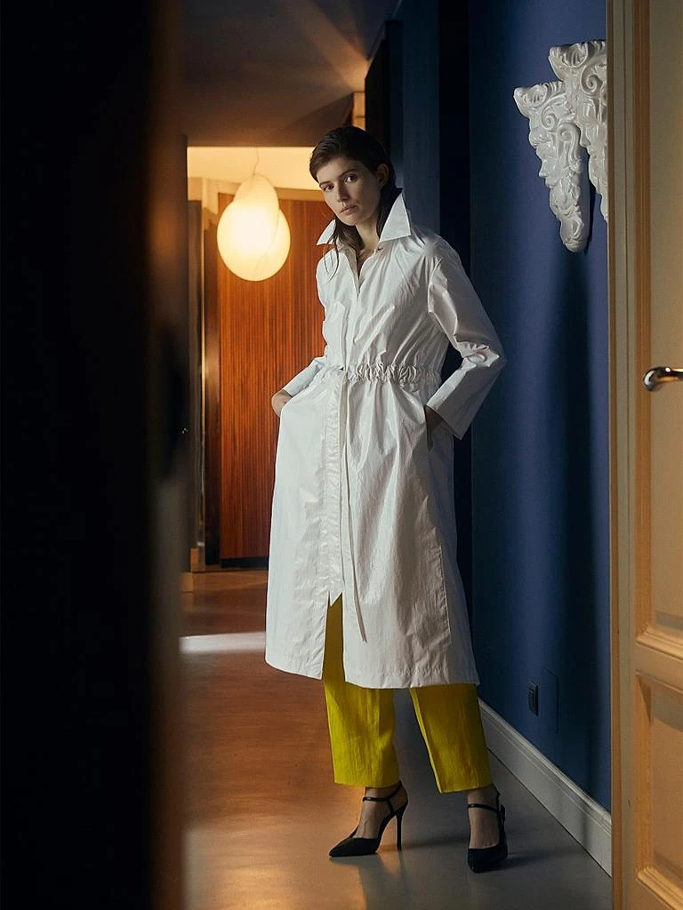 Jane Post Belted Slicker Coat 5