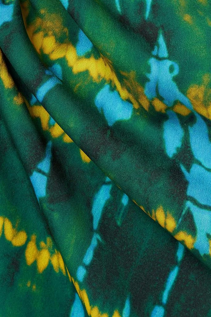 Altuzarra Safia embellished ruched tie-dyed crepe de chine maxi skirt 4