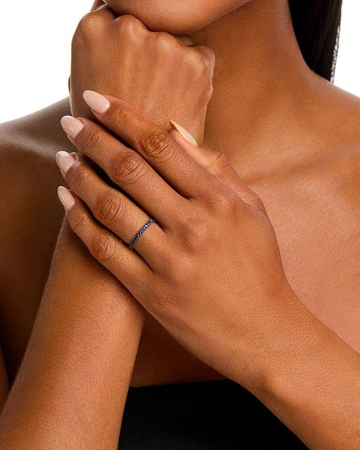 Bloomingdale
s Fine Collection Blue Sapphire Stack Band in 14K White Gold 2