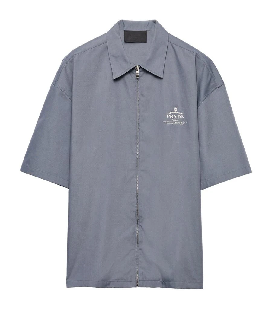 Prada Technical-Cotton-Blend Shirt 1