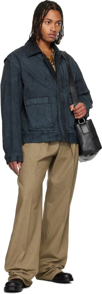 Dries Van Noten Black Patch Pocket Denim Jacket 4