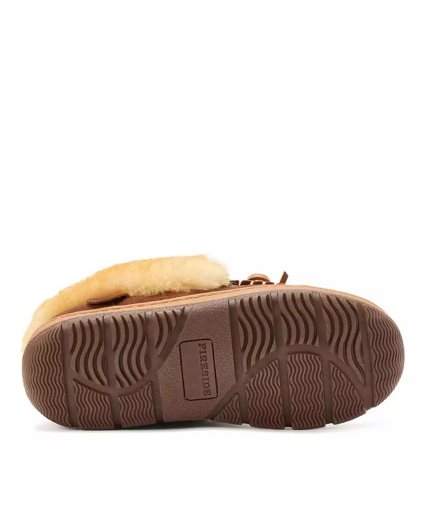 Dear Foams Women
s Gladstone Genuine Shearling Moccasin with Stitching 5