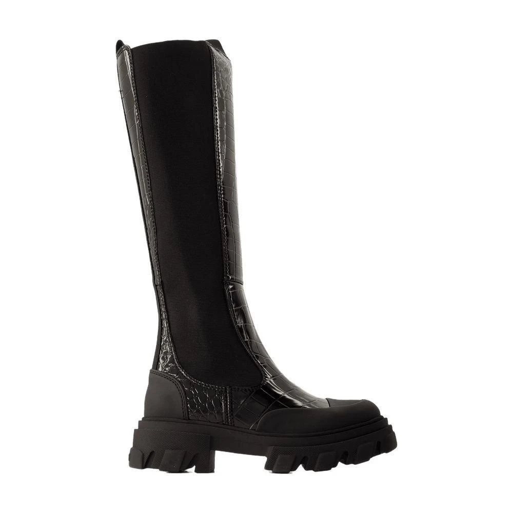 Ganni Ganni Cleated High Chelsea Boots 1