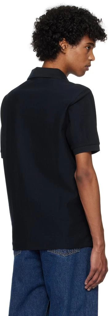 Fred Perry Navy Pinstripe Zip Neck Polo 3