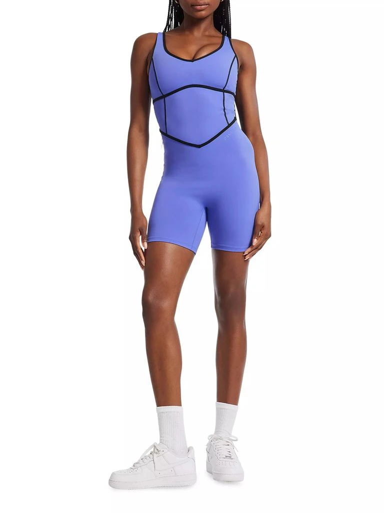 Bandier Tempo V-Neck Contrast Seam Playsuit 2