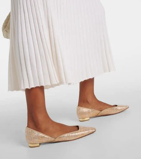 Aquazzura Maia canvas ballet flats 7
