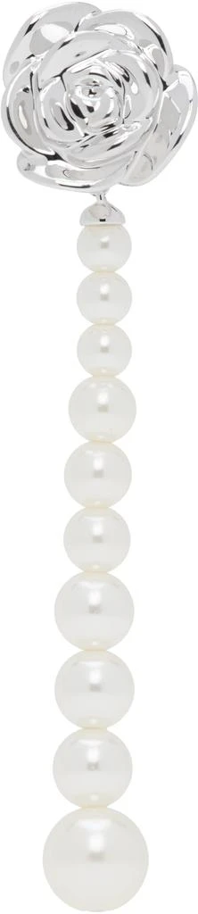 Shushu/Tong YVMIN Edition Faux-Pearl Chain Rose Single Earring