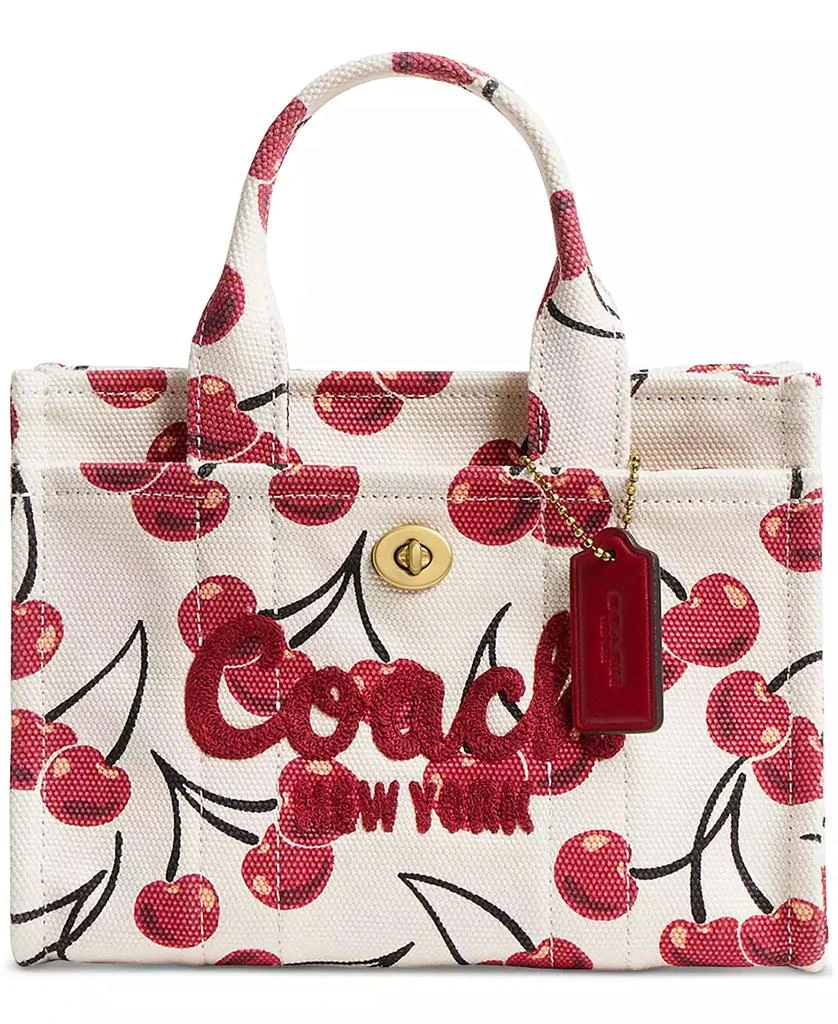Coach Cargo Cherry Print Canvas Tote Bag 20 1