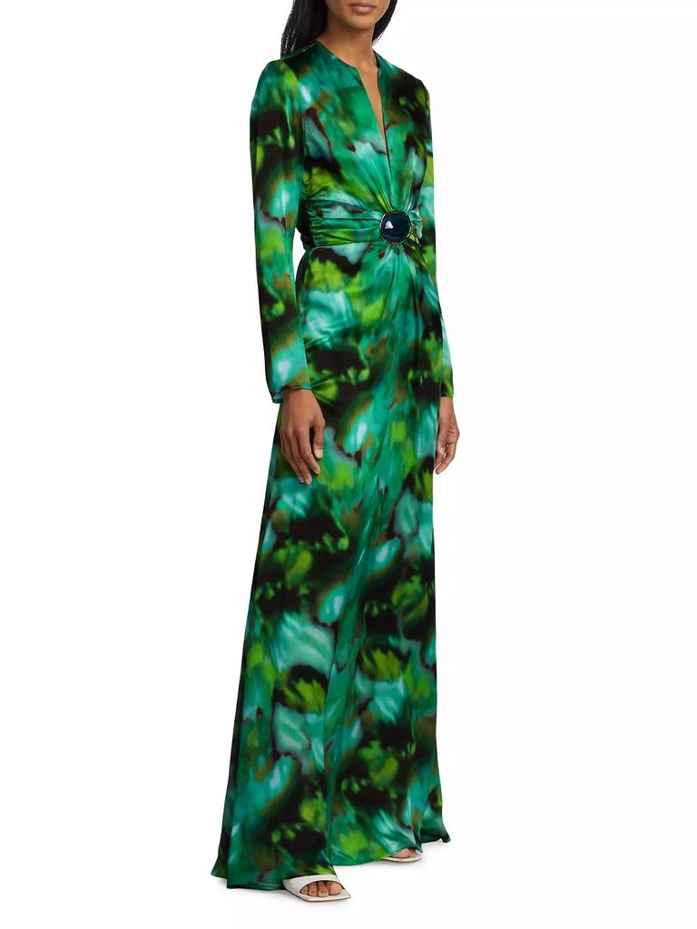 Silvia Tcherassi Zarina Silk Tie-Dye Gown 4