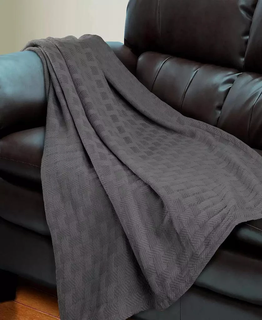 Superior Basket Weave All Season Cotton Blanket 4