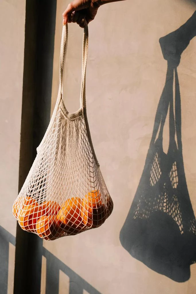 ECOBAGS ECOBAGS Original Long Handle Mesh String Tote Bag 1