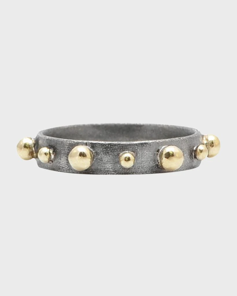 Armenta Old World Granulated Stack Band Ring 1