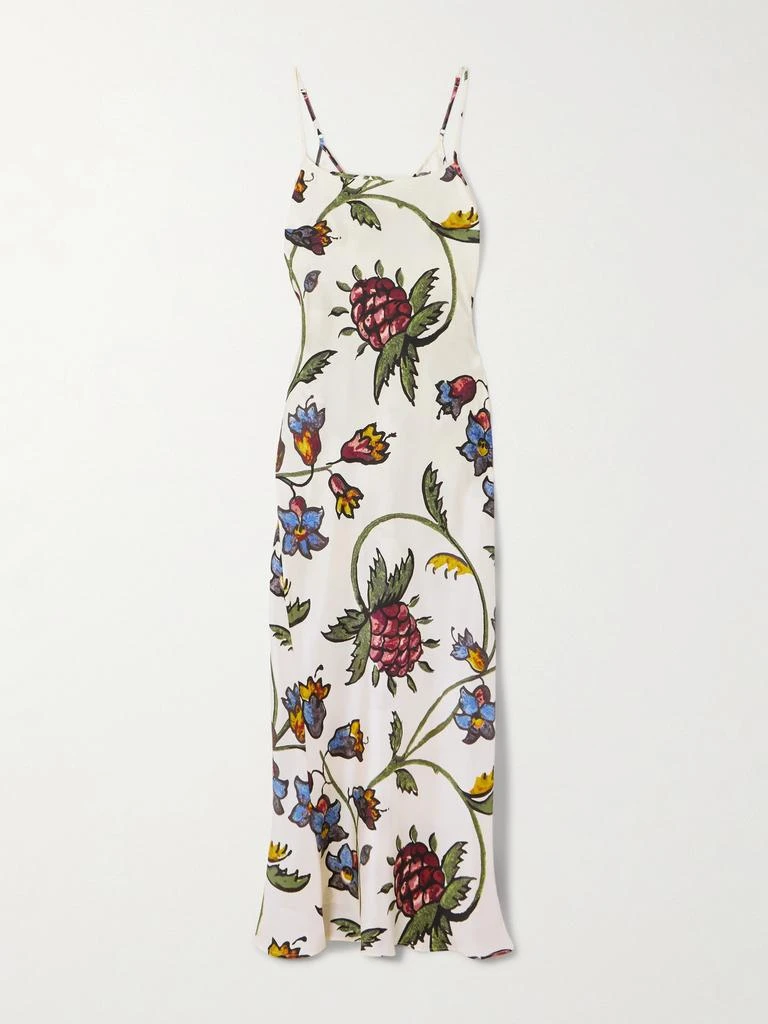 S.S. Daley Willow Floral-print Silk-twill Maxi Dress