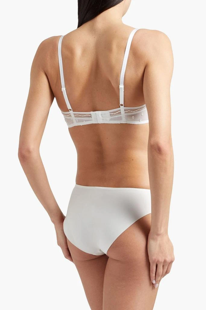 ERES Lace-trimmed fil coupé jersey triangle bra 3