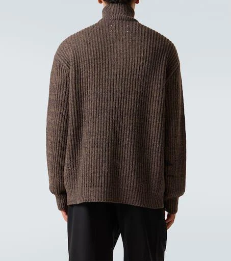 MAISON MARGIELA Wool and cotton half-zip sweater 4