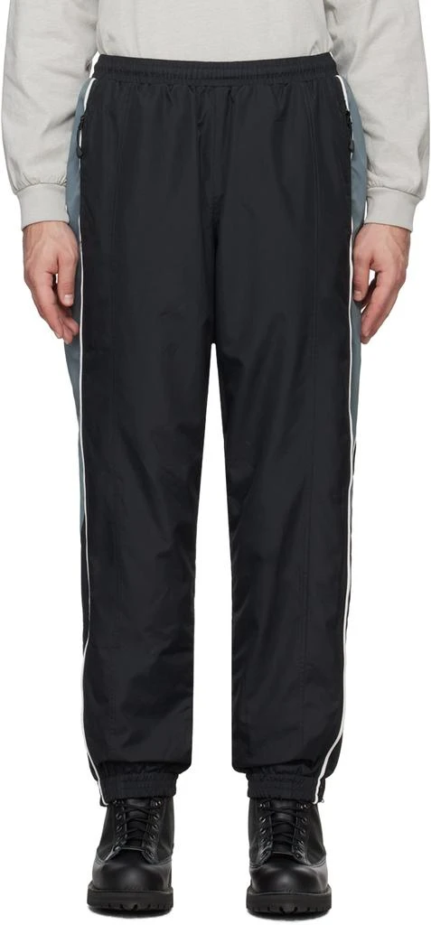 thisisneverthat Black Paneled Track Pants 1