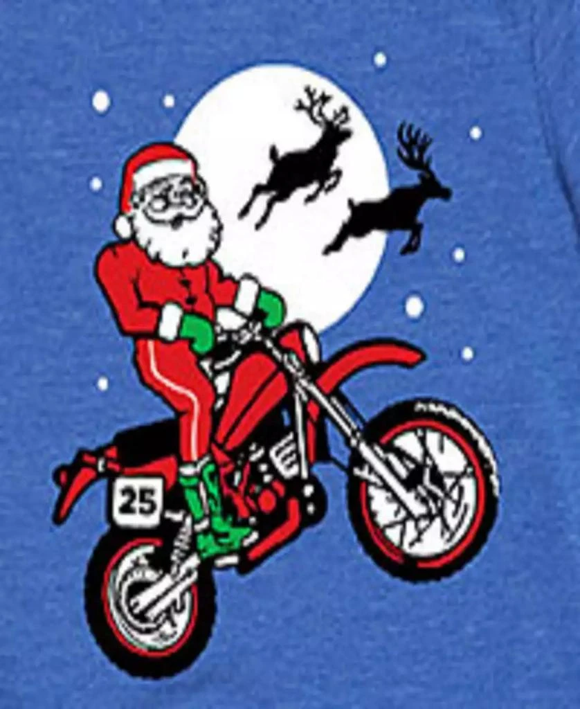 Hybrid Big Boys Santa Motorcycle Graphic Tee 3