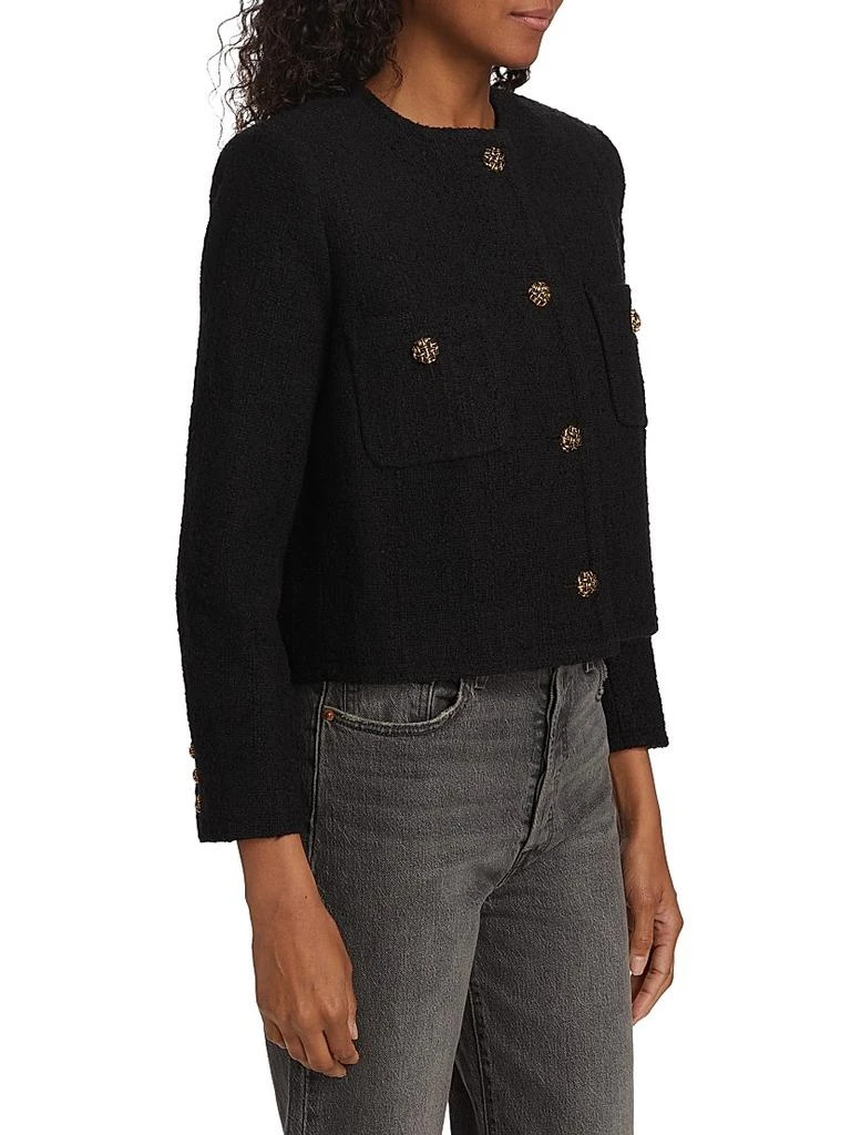 ba&sh Meredith Tweed Cotton-Blend Jacket 4