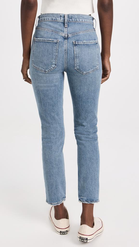 AGOLDE Riley Long High Rise Straight Jeans