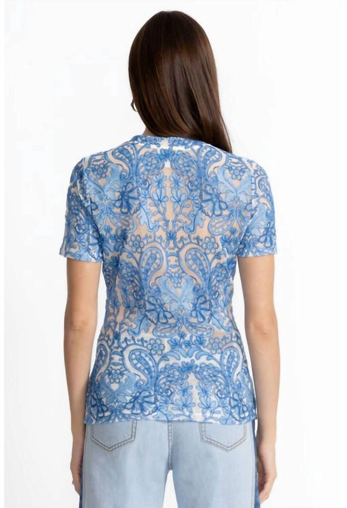 Johnny Was Johnny Was - ELEANOR SHORT SLEEVE MESH TEE 4