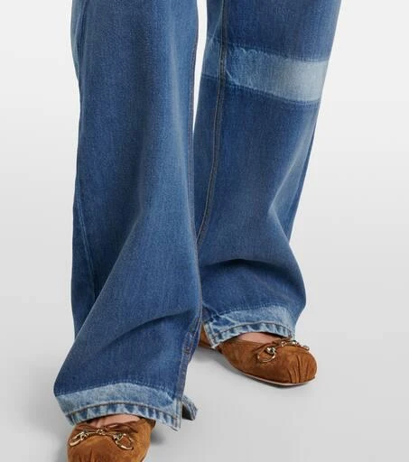 Gucci Distressed mid-rise straight jeans 5