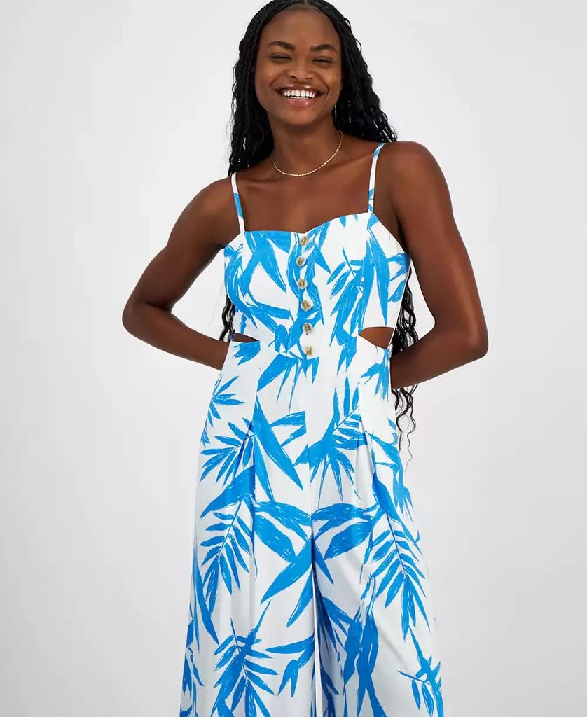 Bar III Women's Printed Sleeveless Button-Front Jumpsuit, Exclusively at Macy's 4
