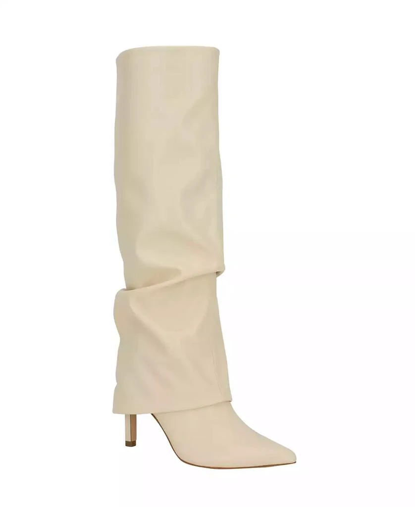 GUESS Women's Natha Fold Over Slouchy Stiletto Heel Boots 1