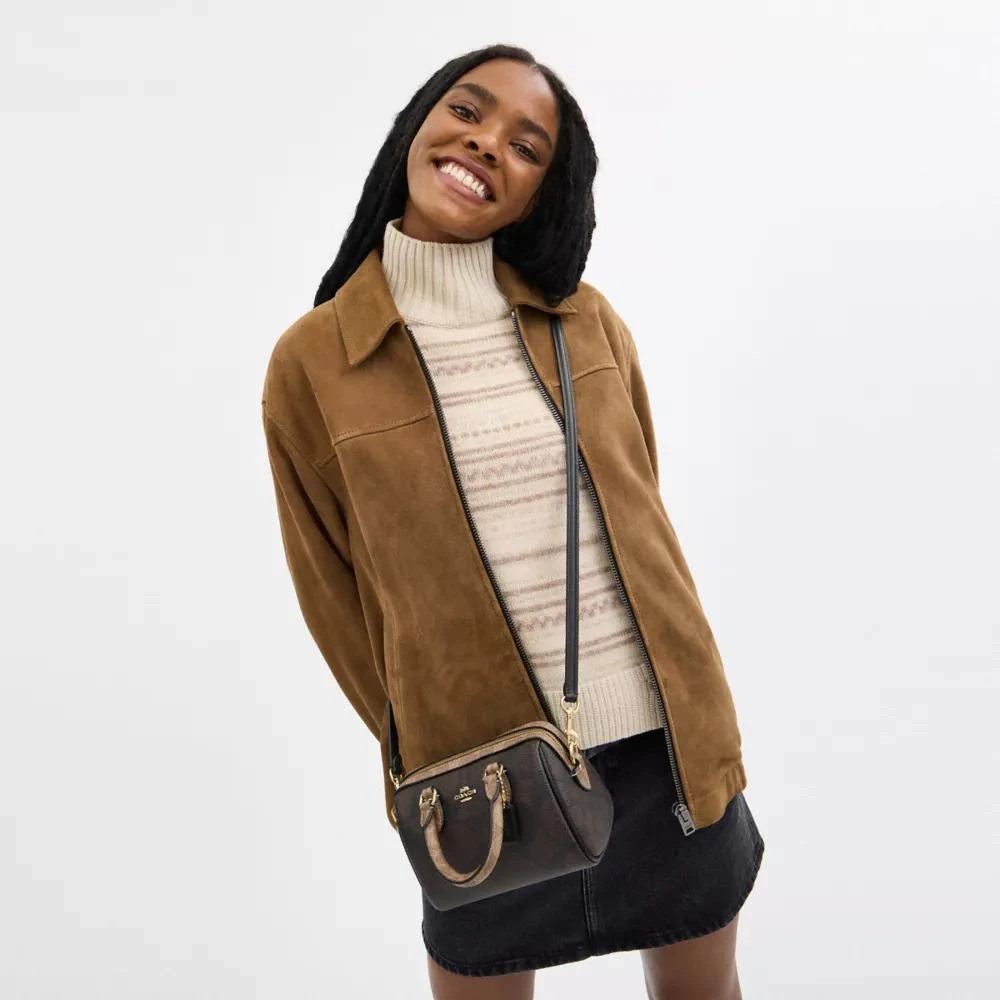 Coach Mini Rowan Crossbody Bag In Blocked Signature Canvas 2