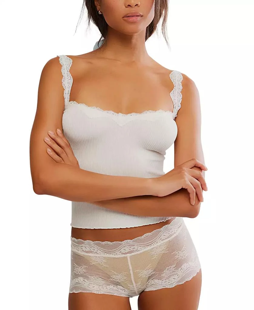 Free People Women's Spring Fever Lace Shortie Boyshorts
