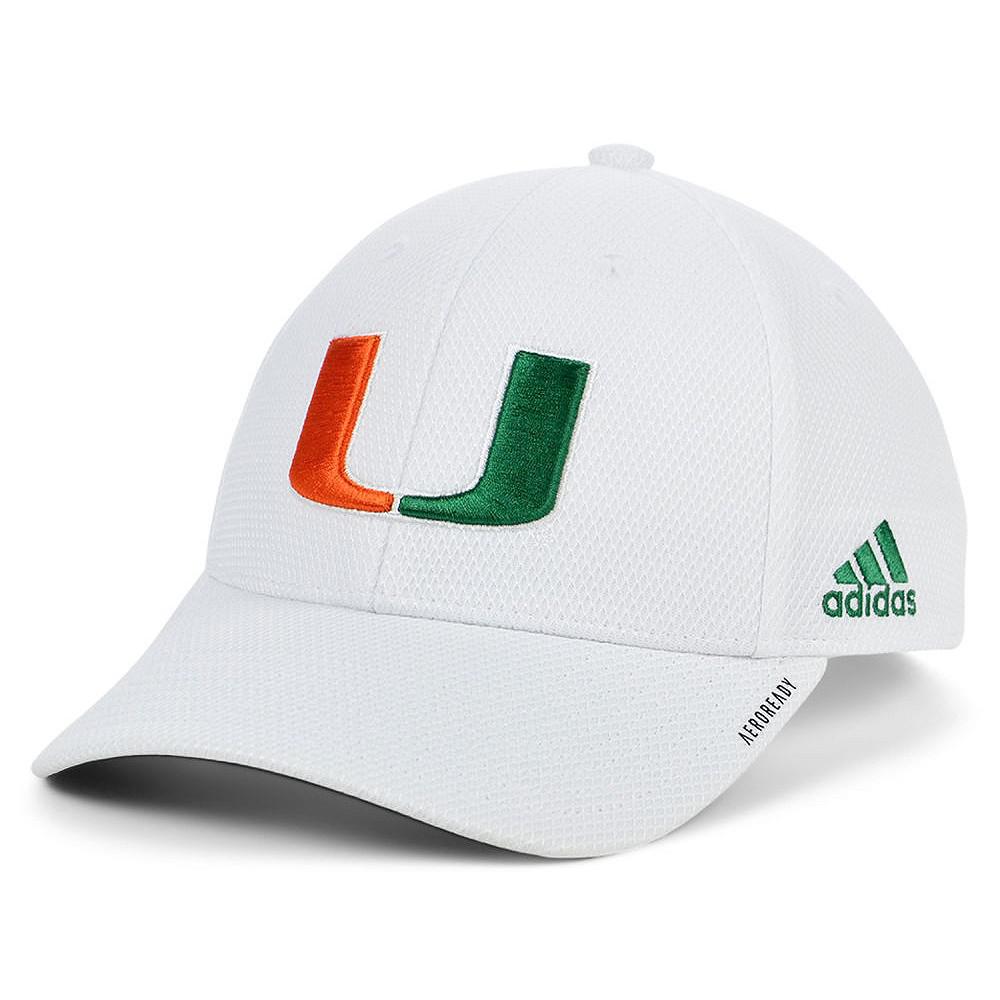 adidas Miami Hurricanes Sideline Coaches Flex Cap