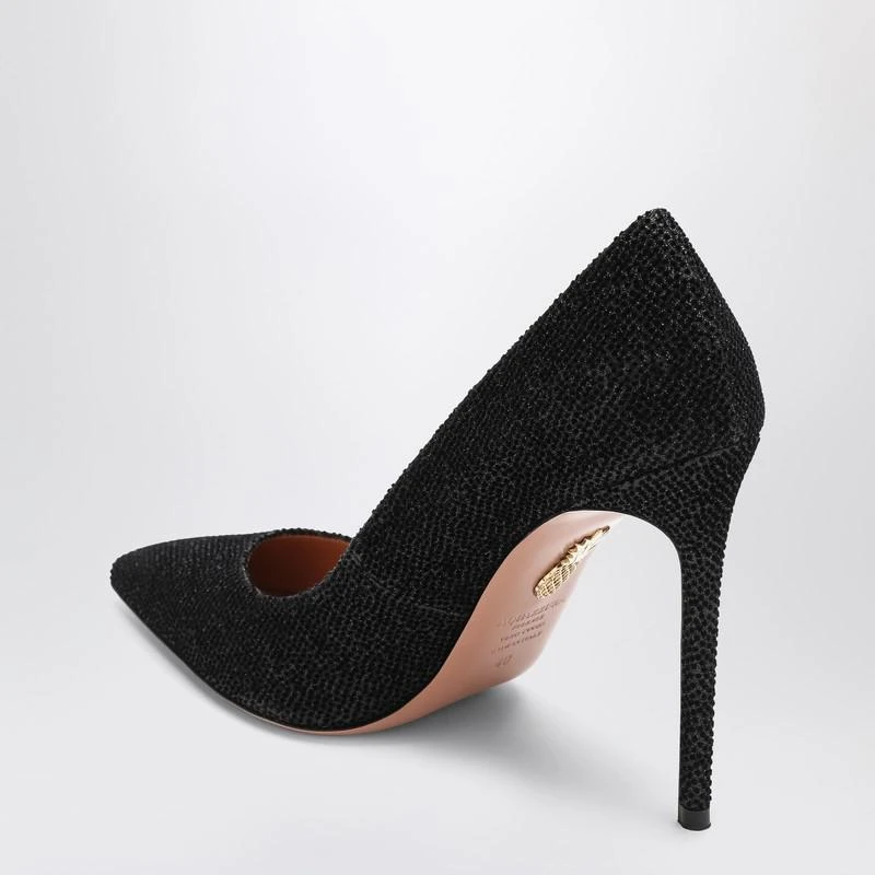 Aquazzura Purist Pump 105 black with rhinestones 4