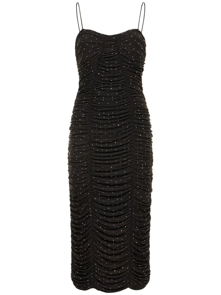 ROTATE Birger Christensen Embellished Mesh Midi Dress 1