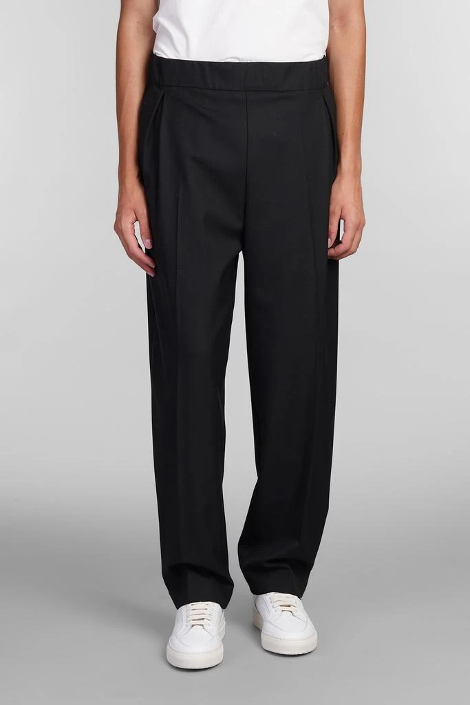 LANEUS Pants In Black Wool 1