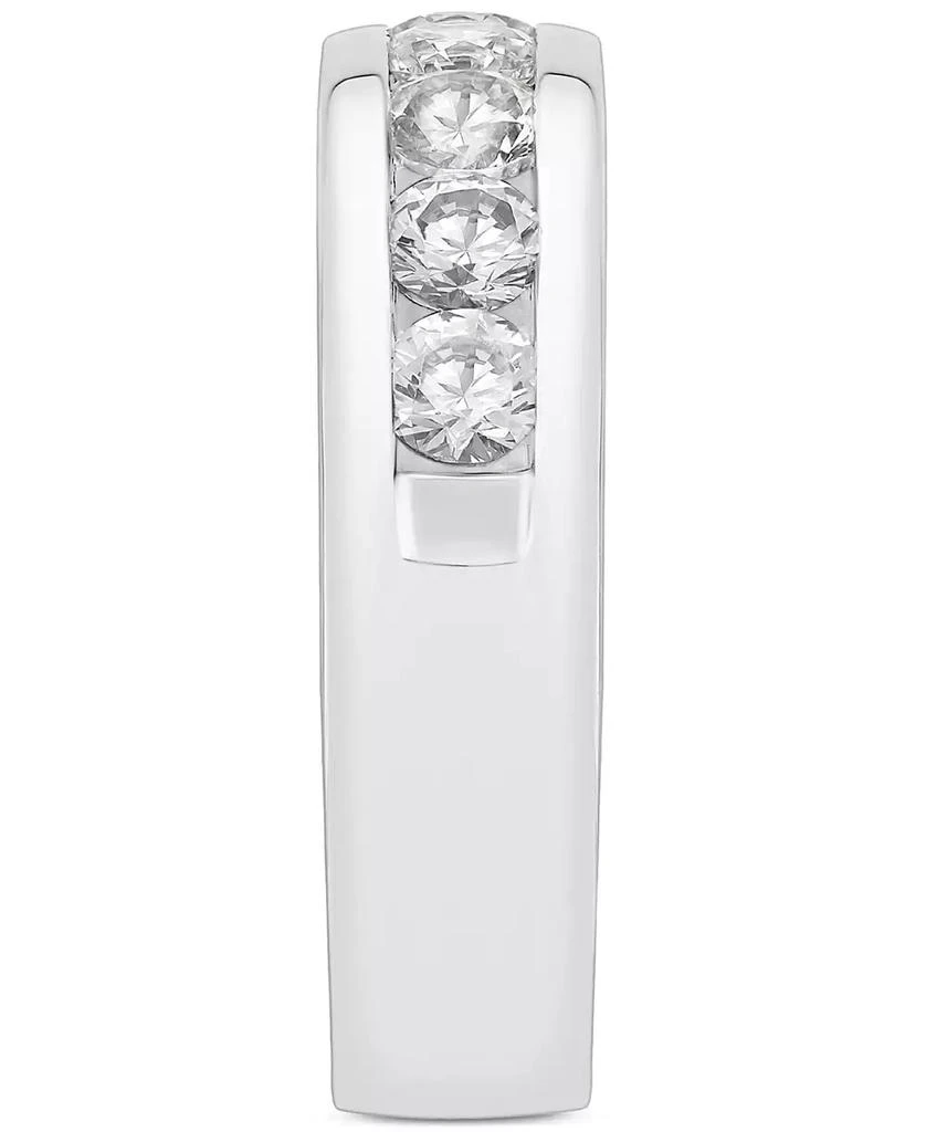 Grown With Love Men's Lab Grown Diamond Band (1-1/2 ct. t.w.) in 10k White Gold 4