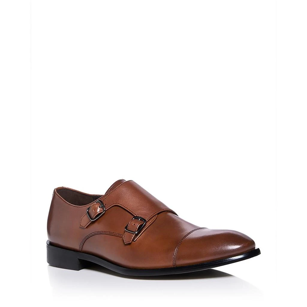 The Men's Collections doublemonk Mens Buckle Leather Monk Shoes 1