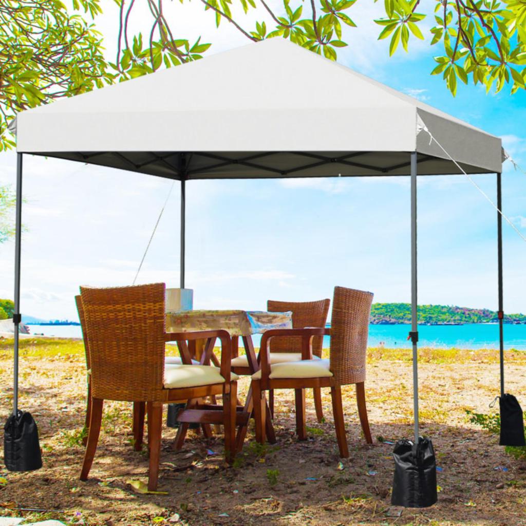 Hivvago 8â€x8' Outdoor Pop up Canopy Tent  w/Roller Bag-White