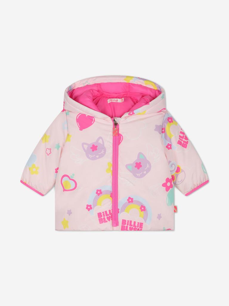 Billieblush Billieblush Baby Girls Magic Rainbow Puffer Jacket in Pink