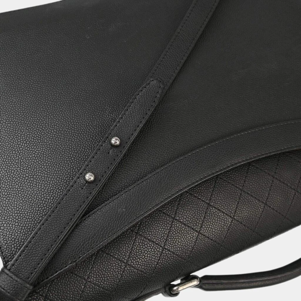 Chanel Chanel Black Briefcase Stainless Steel Boy Handbag 4