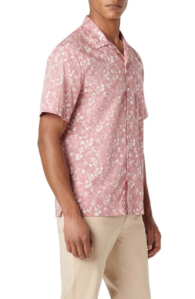 BUGATCHI Orson Floral Stretch Cotton Camp Shirt 4