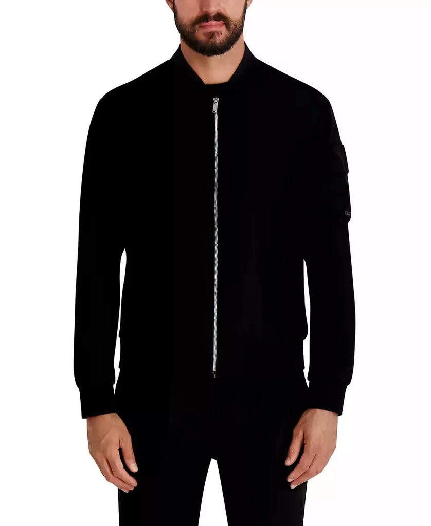 Karl Lagerfeld Paris Men
s Zipper Bomber Jacket 1