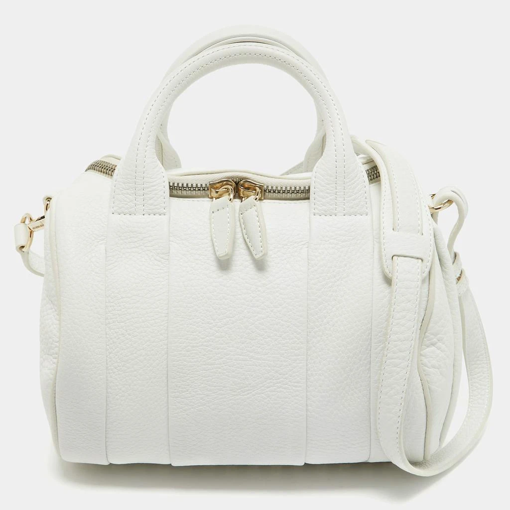 Alexander Wang Alexander Wang White Grained Leather Rocco Bag 1