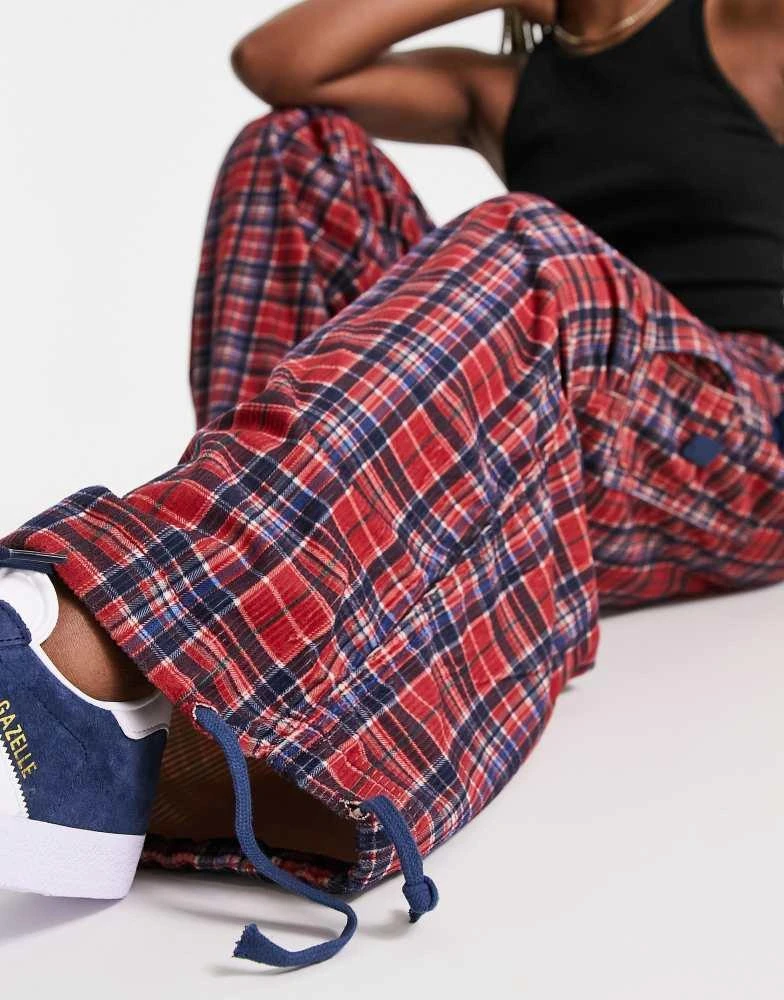 Jaded London Jaded London low rise cargo trousers in tartan 3