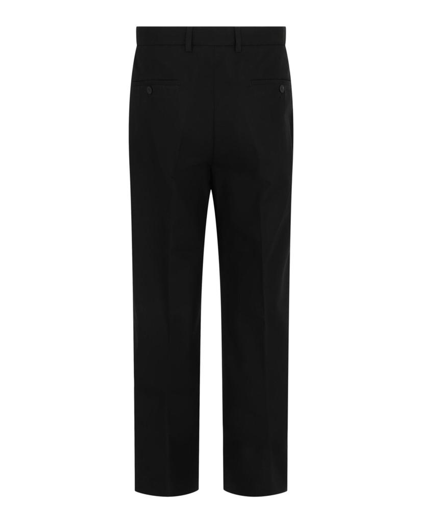Salvatore Ferragamo Flared Cotton Chino Trousers