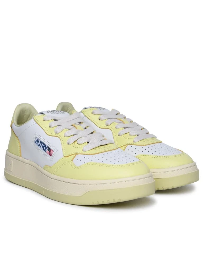 Autry medalist Yellow Leather Sneakers 2