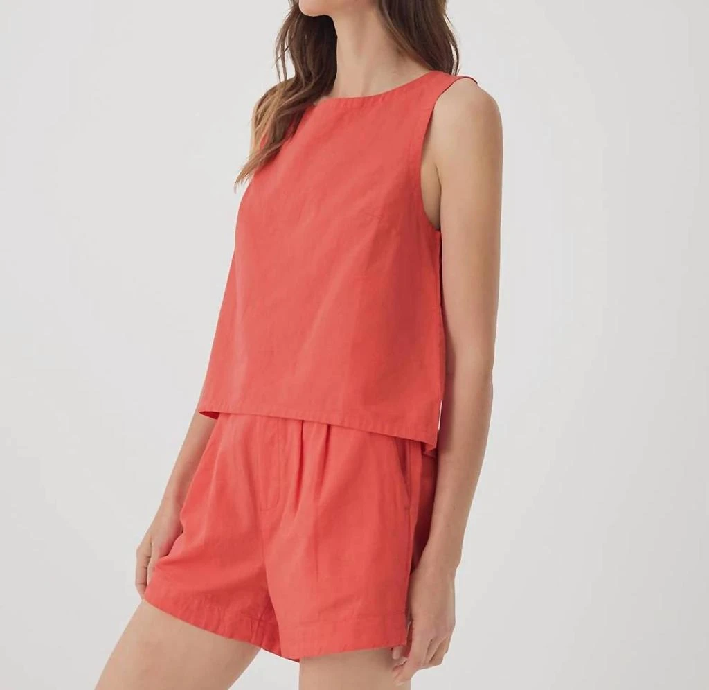 Pact Women's Canopy Linen Blend Tulip Back Tank 3