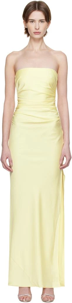 Bec & Bridge Yellow Eternity Strapless Maxi Dress 1