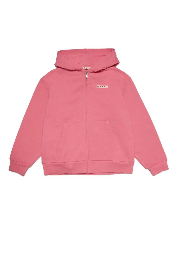 Marni Marni Kids Drop Shoulder Zip-Up Hoodie 1