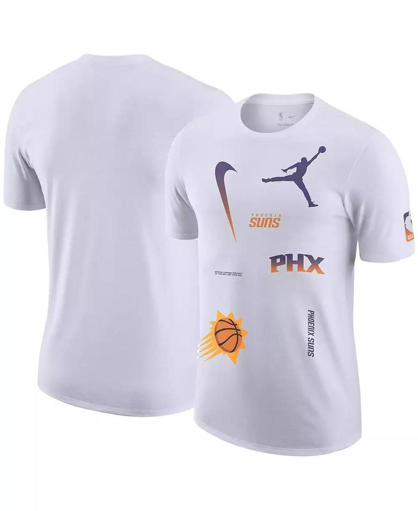 Jordan Men's White Phoenix Suns Courtside Statement Edition Max90 T-shirt